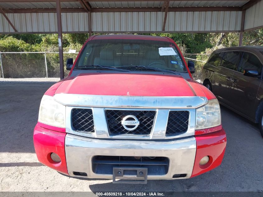 2007 Nissan Titan Se VIN: 1N6BA06A07N212025 Lot: 40509218