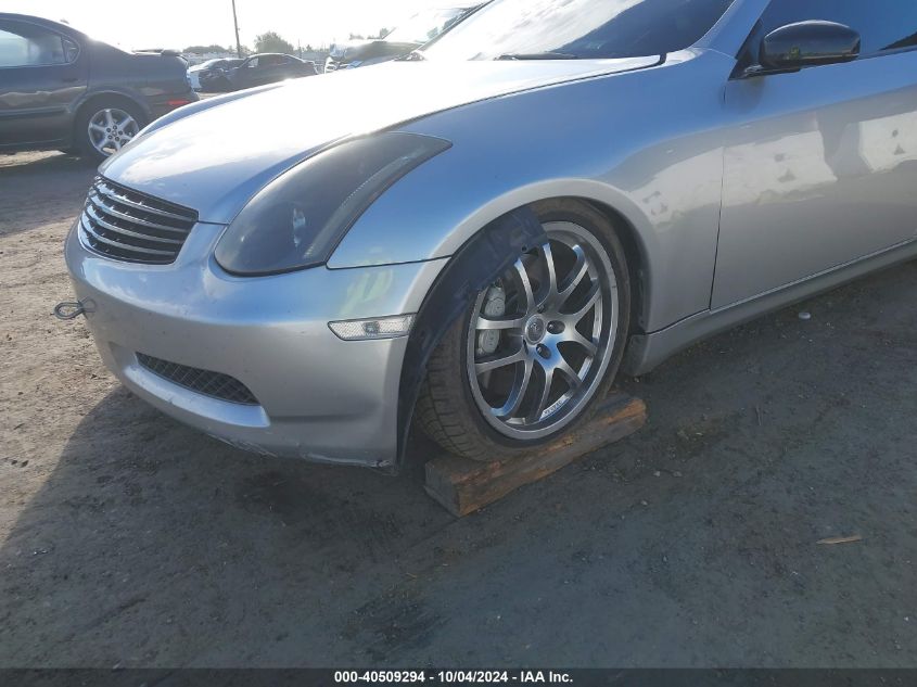 2003 Infiniti G35 Base W/Leather VIN: JNKCV54E03M200437 Lot: 40509294