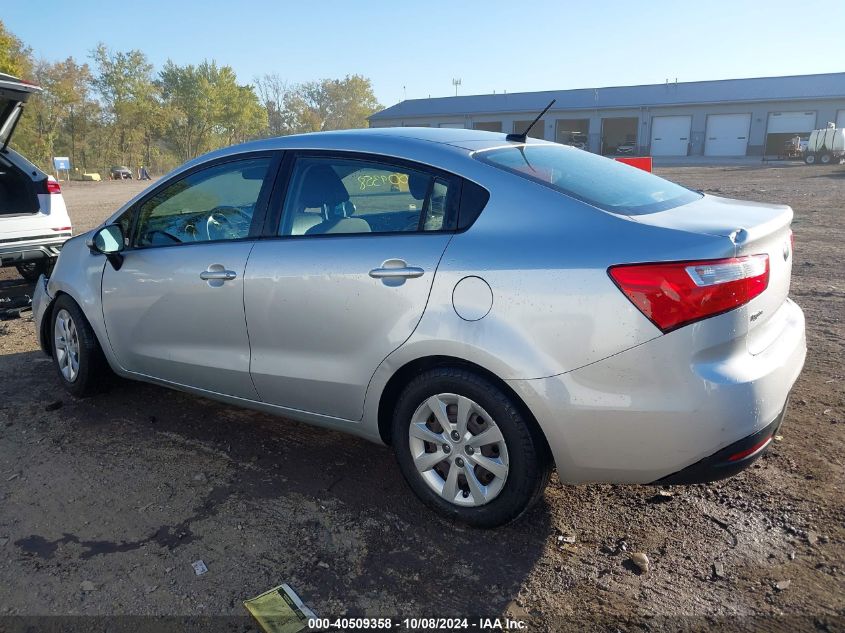 2014 Kia Rio Lx VIN: KNADM4A36E6390206 Lot: 40509358