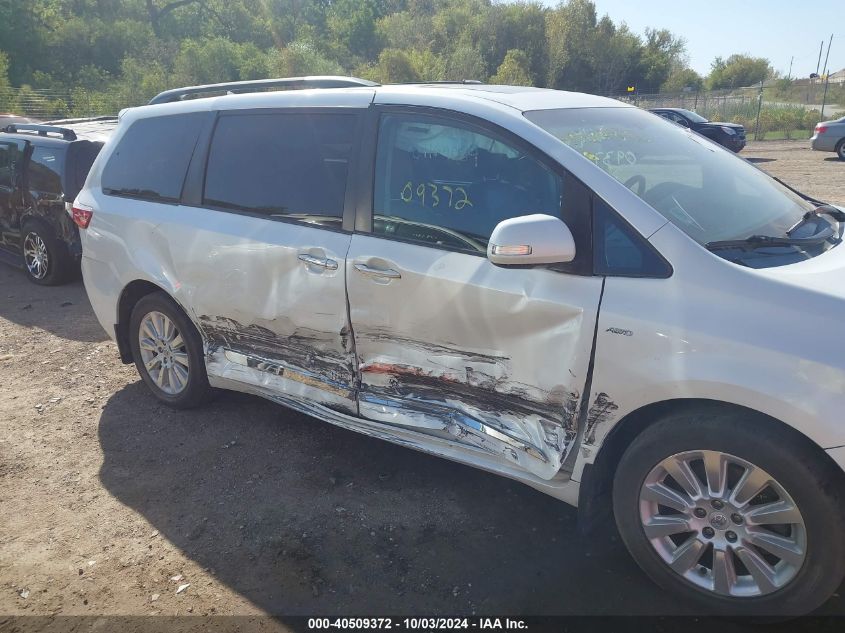 2016 Toyota Sienna Xle/Limited VIN: 5TDDK3DC7GS130608 Lot: 40509372