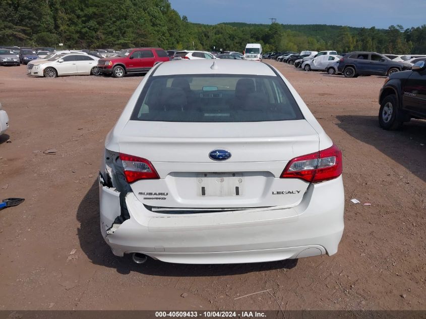 2016 Subaru Legacy 2.5I Premium VIN: 4S3BNBC67G3051249 Lot: 40509433