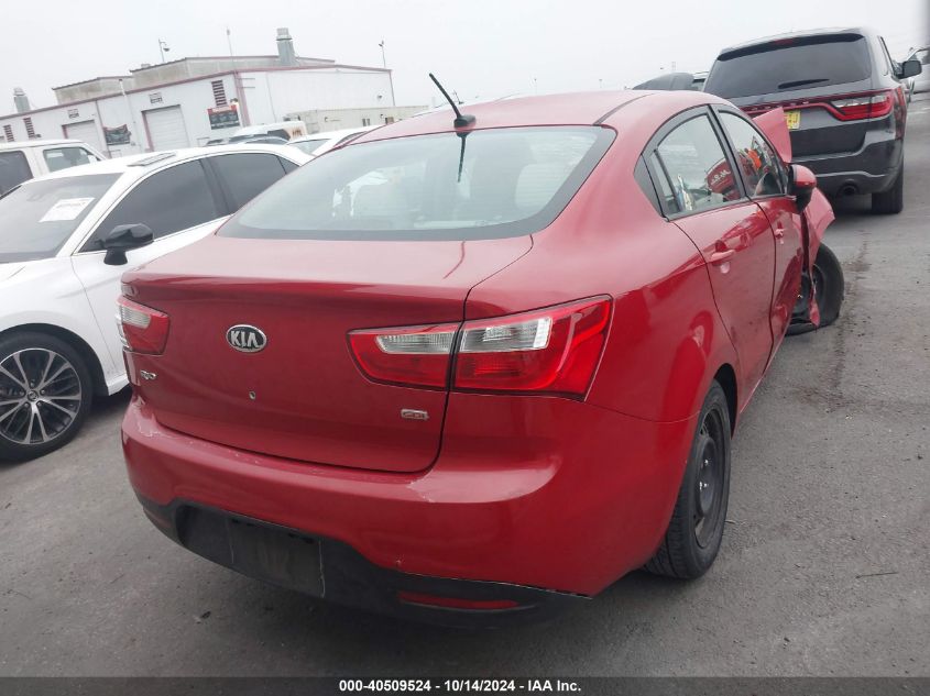 2013 Kia Rio Lx VIN: KNADM4A36D6163855 Lot: 40509524