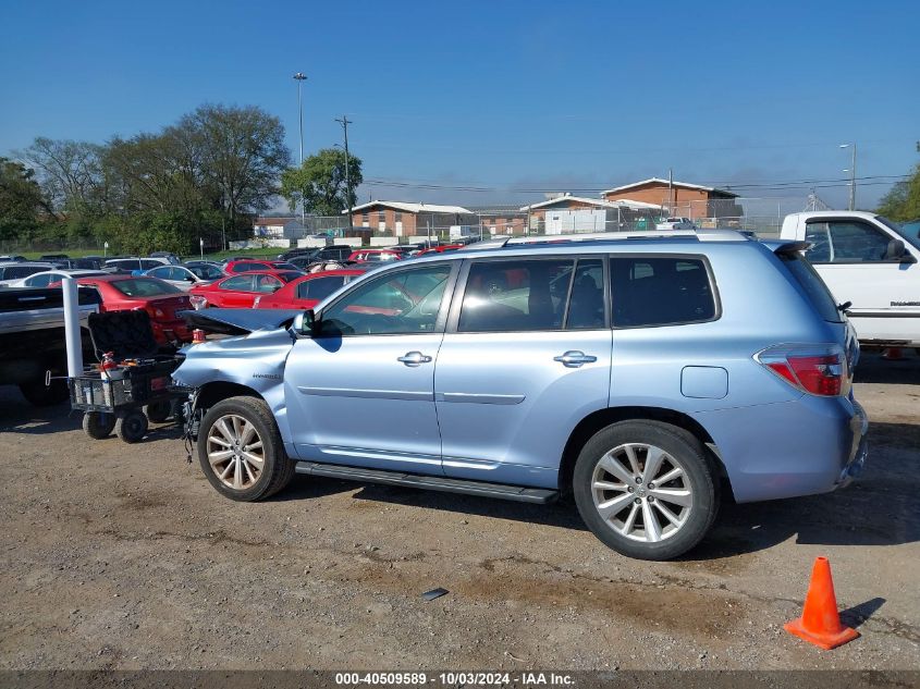 2009 Toyota Highlander Hybrid Limited VIN: JTEEW44A592031966 Lot: 40509589