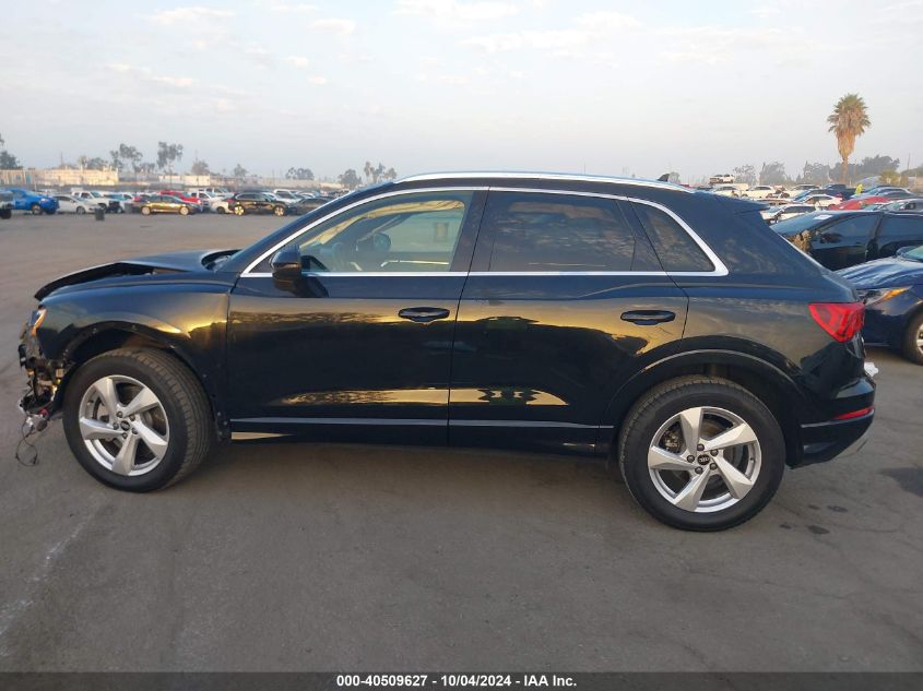 2022 Audi Q3 Premium 40 Tfsi Quattro Tiptronic VIN: WA1AUCF3XN1032767 Lot: 40509627