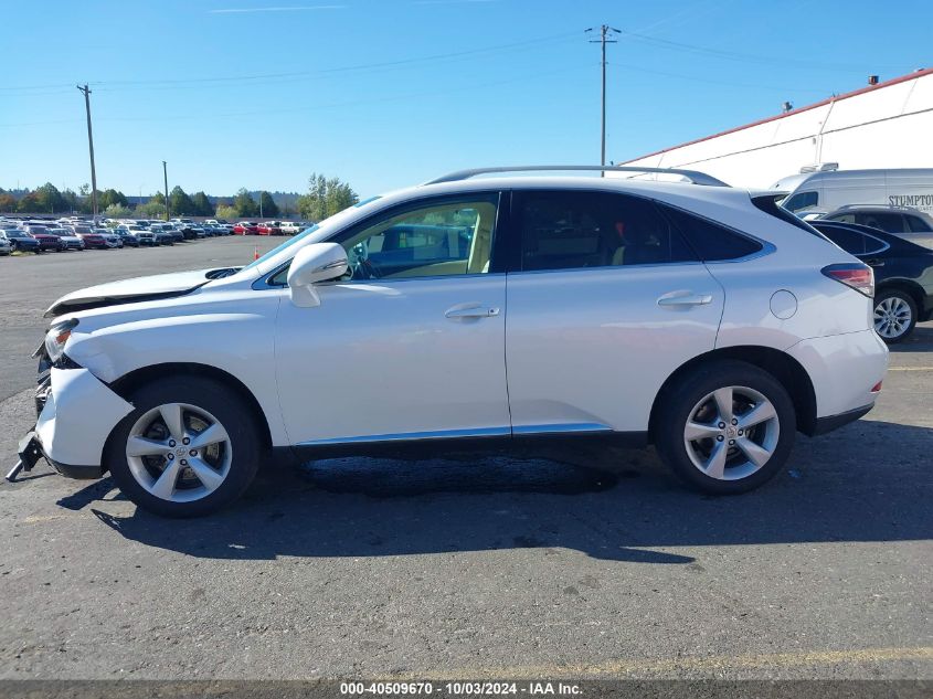 2013 Lexus Rx 350 VIN: 2T2BK1BA9DC193190 Lot: 40509670