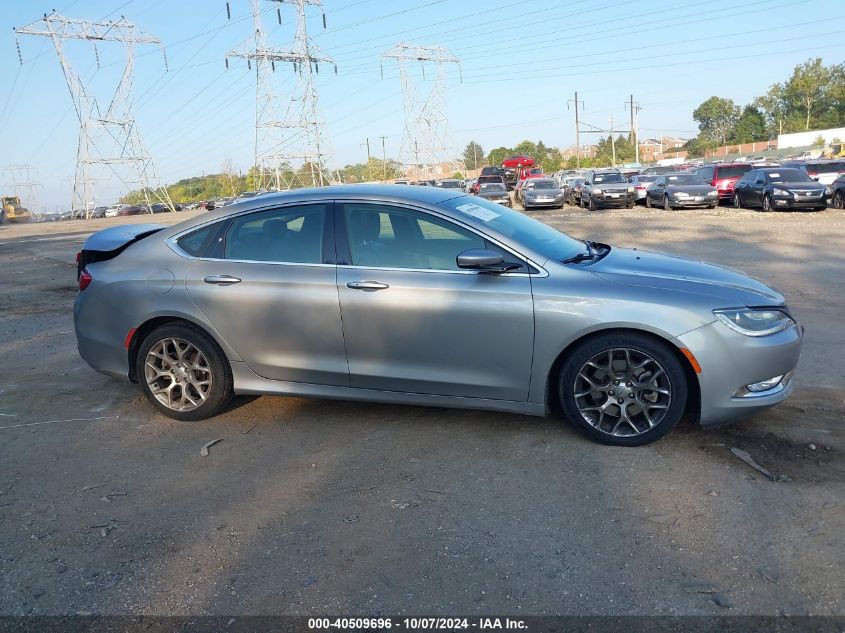 2015 Chrysler 200 C VIN: 1C3CCCEG2FN512242 Lot: 40509696