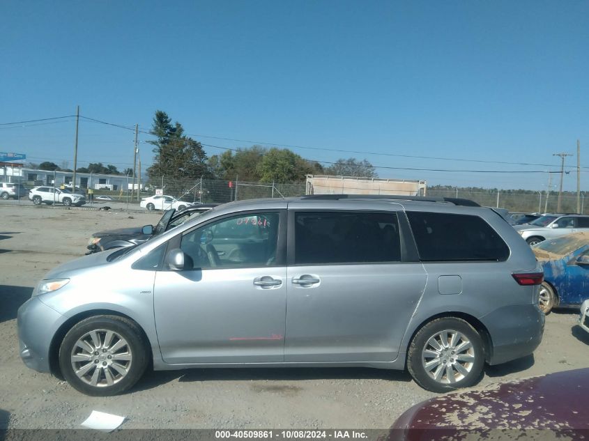 5TDDK3DC3GS131397 2016 Toyota Sienna Xle 7 Passenger