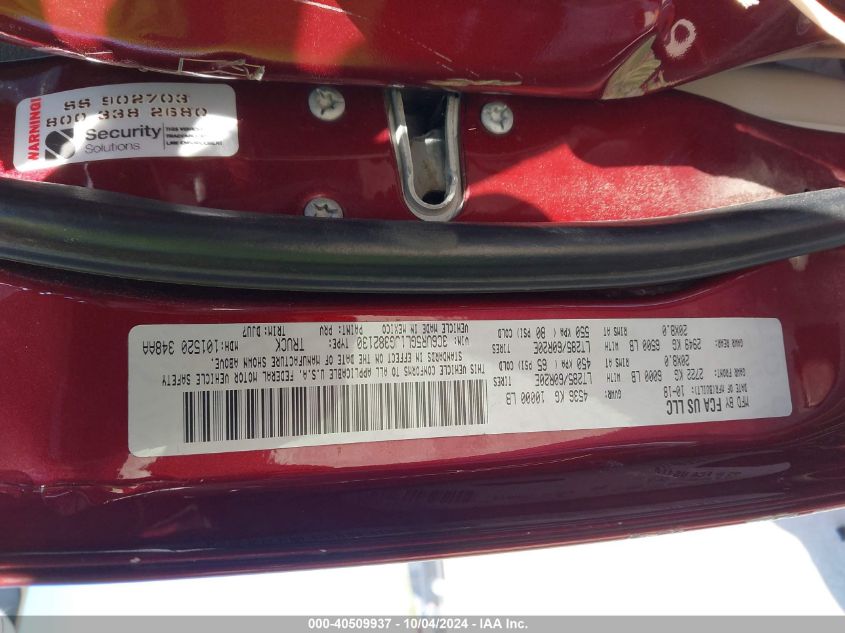 2018 Ram 2500 Longhorn 4X4 6'4 Box VIN: 3C6UR5GL1JG382130 Lot: 40509937