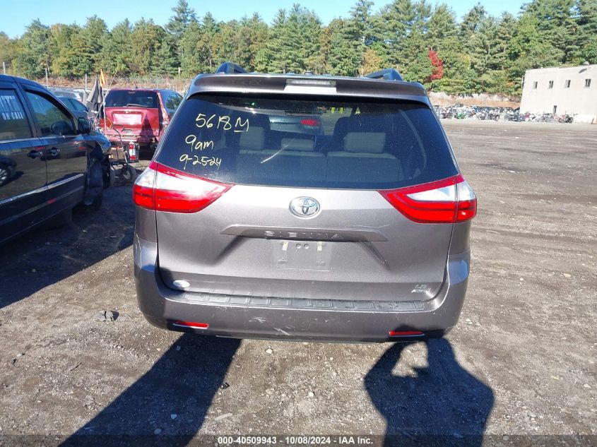 2016 Toyota Sienna Le 7 Passenger VIN: 5TDJK3DC1GS130106 Lot: 40509943