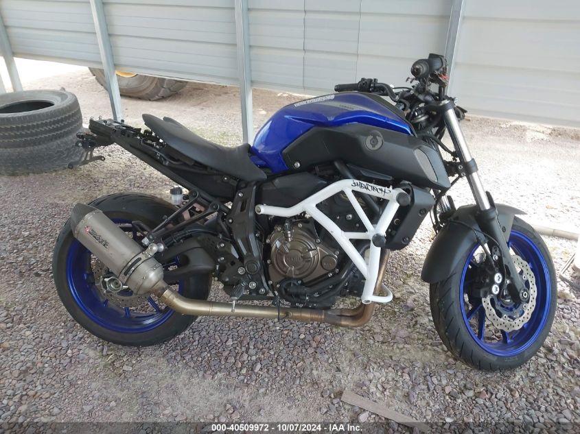 2020 Yamaha Mt07 VIN: JYARM27E5LA006881 Lot: 40509972