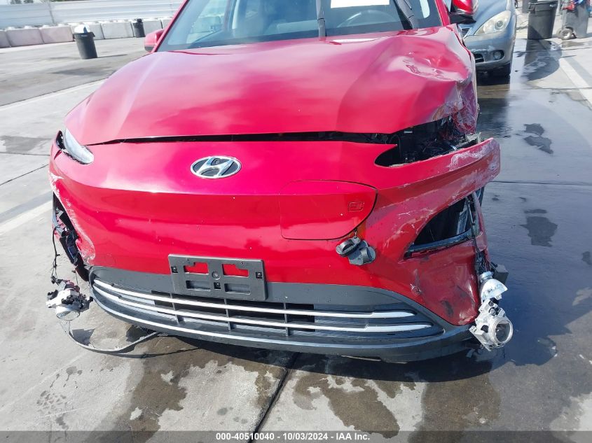 KM8K33AG0NU155074 2022 Hyundai Kona Electric Sel