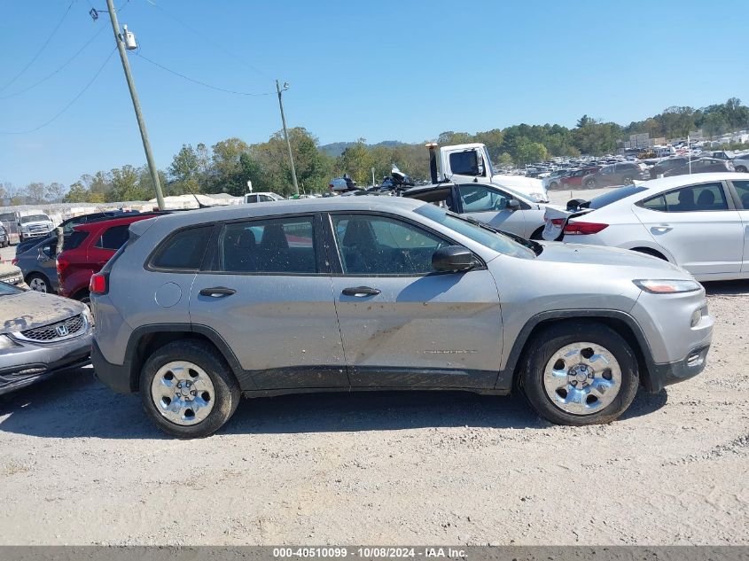 2015 Jeep Cherokee Sport VIN: 1C4PJMAB6FW514105 Lot: 40510099