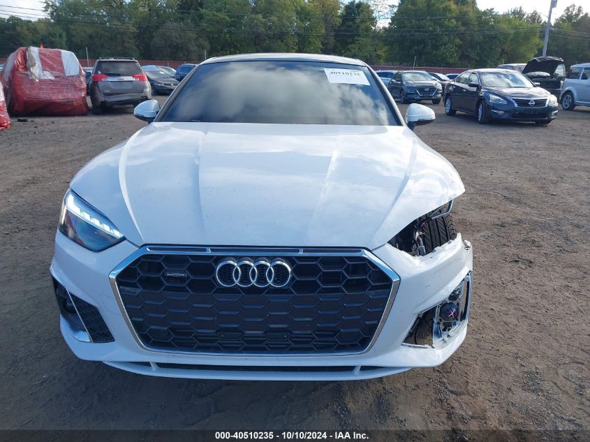 2024 Audi A5 Sportback Premium 45 Tfsi S Line Quattro S Tronic VIN: WAUDACF57RA072725 Lot: 40510235