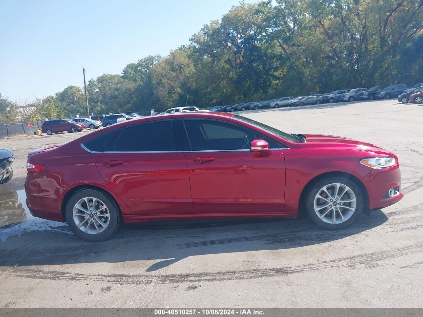 2016 Ford Fusion Se VIN: 3FA6P0HD7GR156727 Lot: 40510257