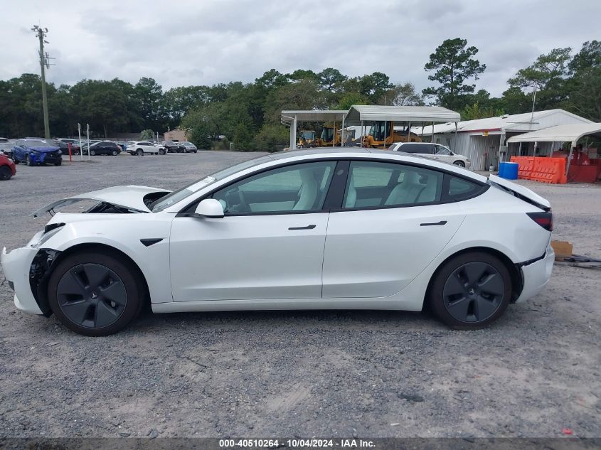 2021 Tesla Model 3 Standard Range Plus Rear-Wheel Drive VIN: 5YJ3E1EA1MF853715 Lot: 40510264