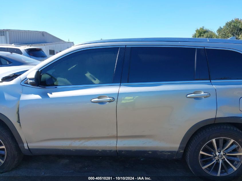 2019 TOYOTA HIGHLANDER XLE - 5TDKZRFH9KS305741