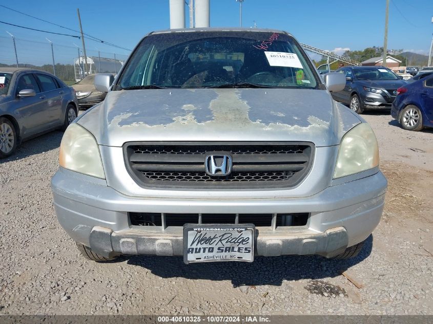 2005 Honda Pilot Ex-L VIN: 5FNYF18675B001638 Lot: 40510325