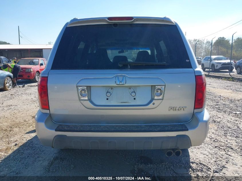 2005 Honda Pilot Ex-L VIN: 5FNYF18675B001638 Lot: 40510325