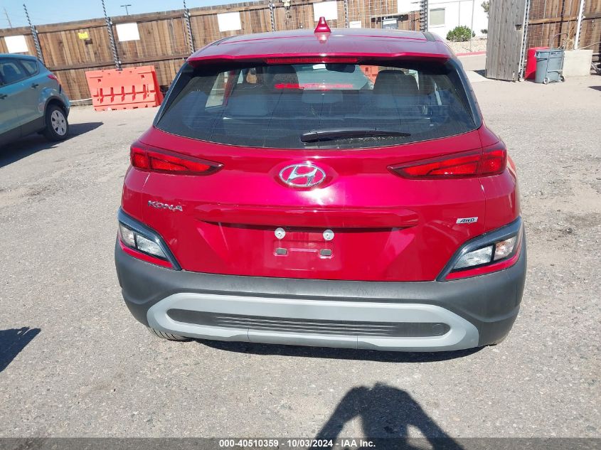 2023 Hyundai Kona Se VIN: KM8K2CAB4PU062472 Lot: 40510359