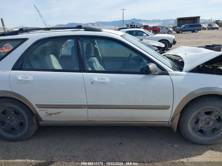 2003 Subaru Impreza Outback Sport VIN: JF1GG68583H803549 Lot: 40510375