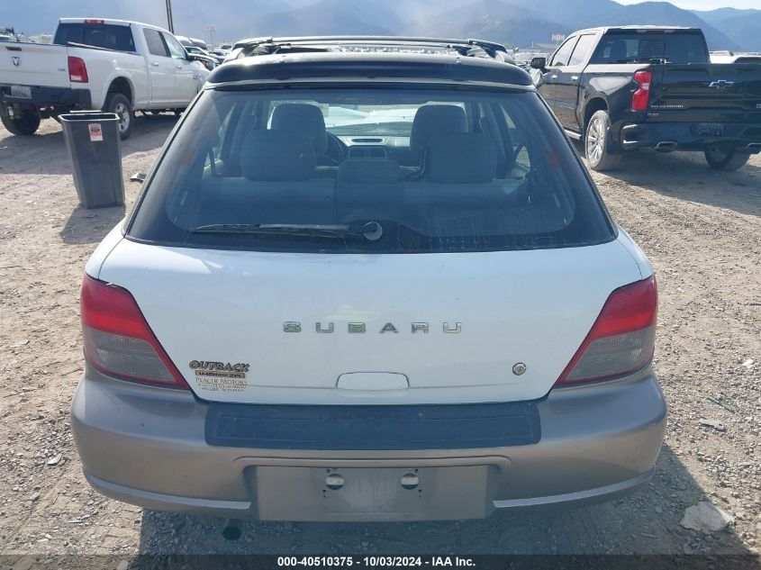 2003 Subaru Impreza Outback Sport VIN: JF1GG68583H803549 Lot: 40510375