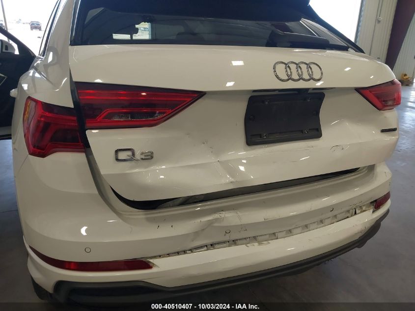 2024 Audi Q3 Premium 45 Tfsi S Line Quattro Tiptronic VIN: WA1DECF38R1055044 Lot: 40510407