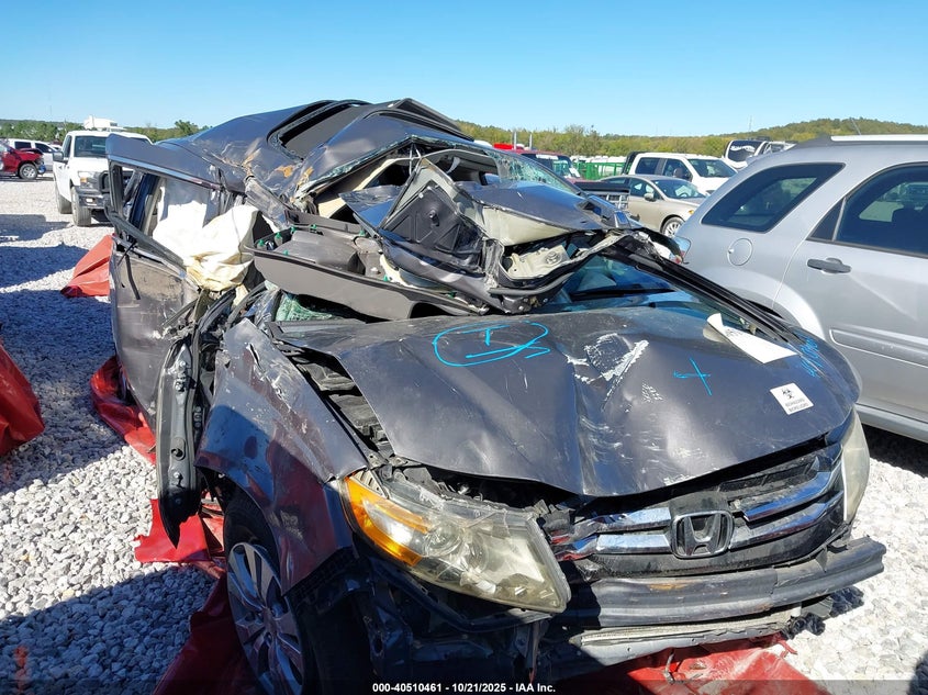 2015 Honda Odyssey Ex-L grey van gasoline 5FNRL5H69FB060857 photo #1