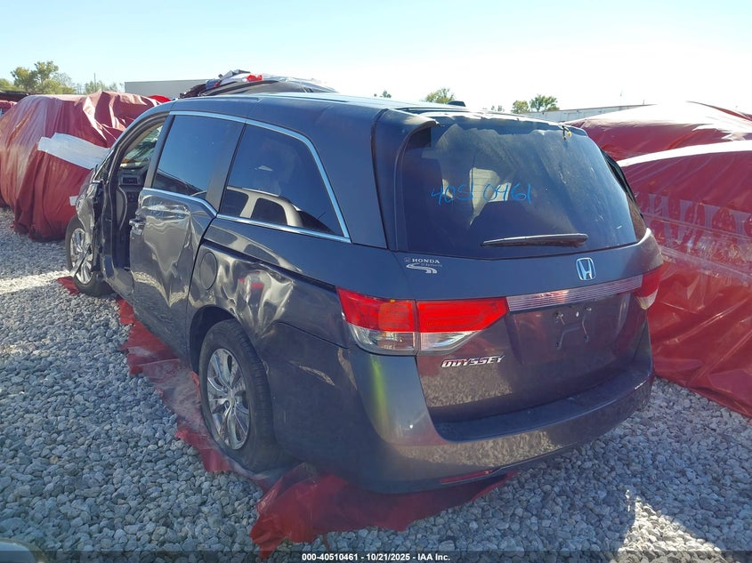 2015 Honda Odyssey Ex-L grey van gasoline 5FNRL5H69FB060857 photo #4