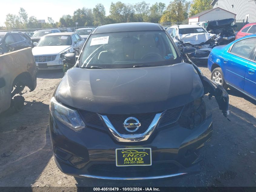 2015 Nissan Rogue S VIN: KNMAT2MT4FP500741 Lot: 40510479