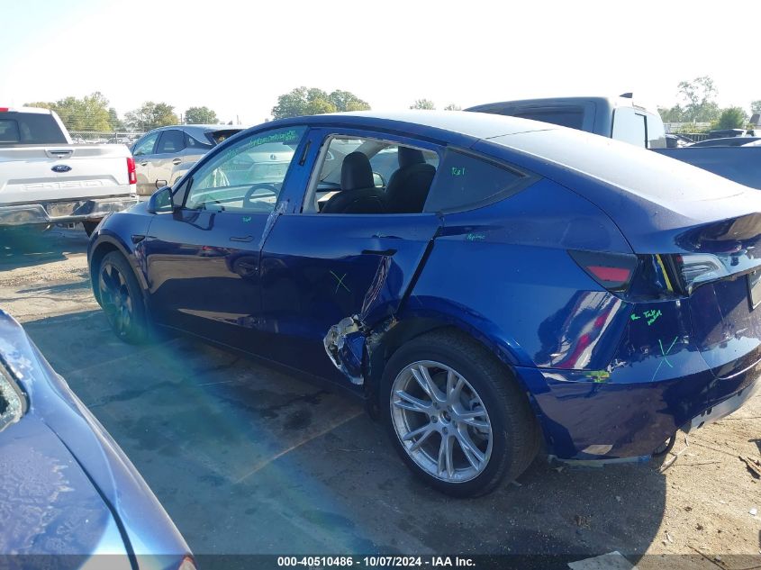 2023 Tesla Model Y Awd/Long Range Dual Motor All-Wheel Drive VIN: 7SAYGDEE0PA098663 Lot: 40510486