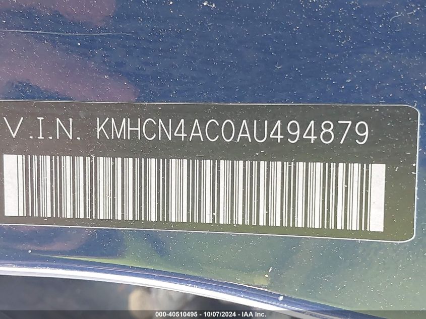 KMHCN4AC0AU494879 2010 Hyundai Accent Gls