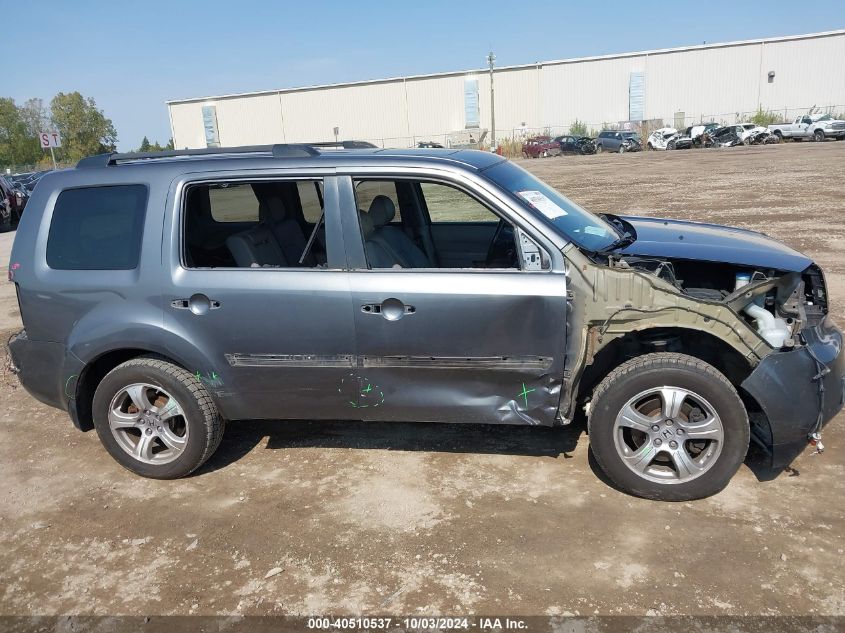 2013 Honda Pilot Ex-L VIN: 5FNYF4H55DB504236 Lot: 40510537