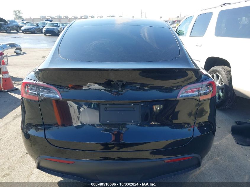 2021 Tesla Model Y Long Range Dual Motor All-Wheel Drive VIN: 5YJYGDEE1MF142665 Lot: 40510596