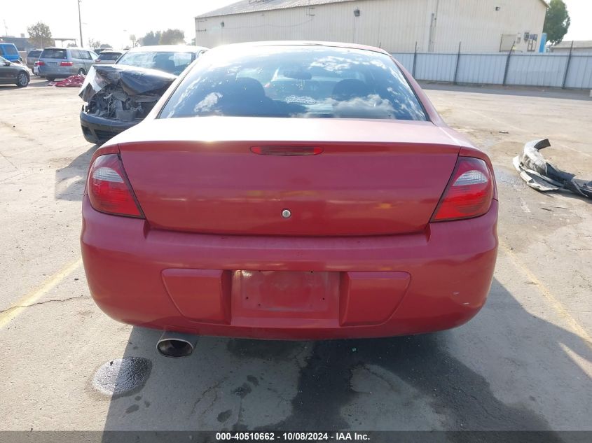 2005 Dodge Neon Sxt VIN: 1B3ES56C85D220020 Lot: 40510662