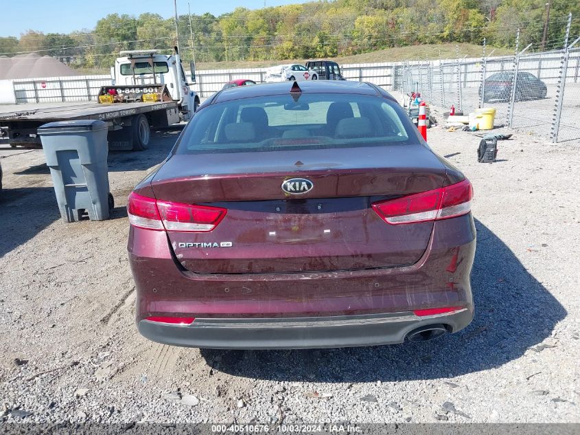 2018 Kia Optima Lx VIN: 5XXGT4L35JG183785 Lot: 40510676