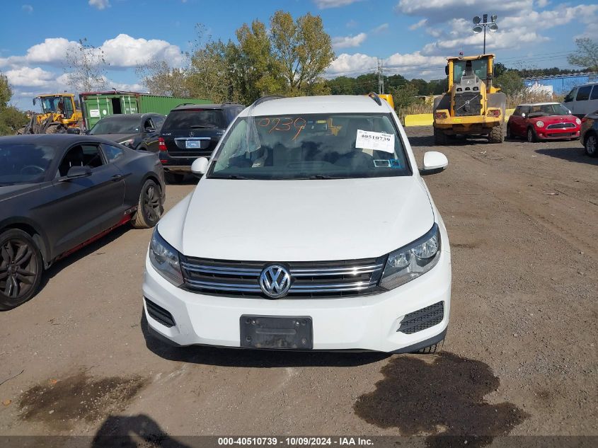 2017 Volkswagen Tiguan 2.0T S VIN: WVGBV7AX8HW512706 Lot: 40510739