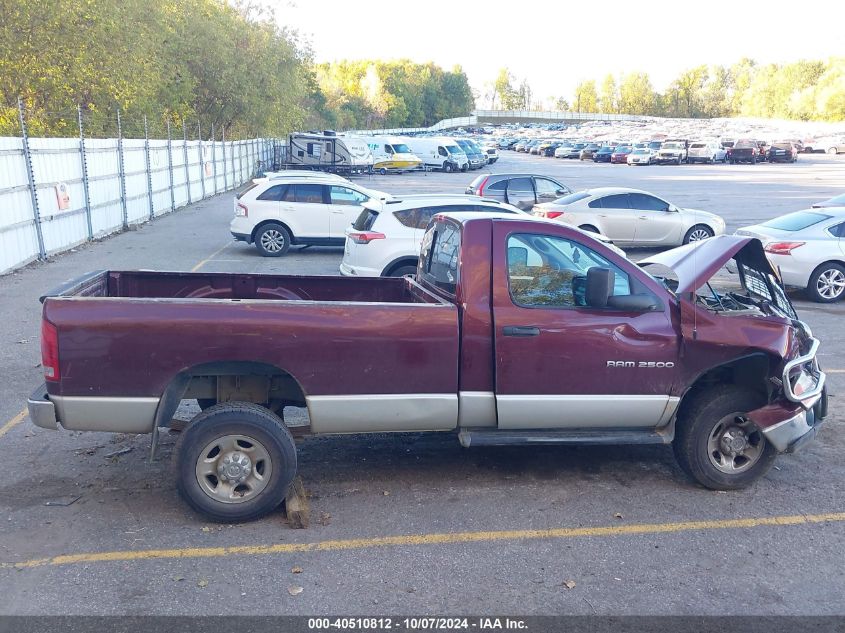 2003 Dodge Ram 2500 St VIN: 3D7KU26D83G717870 Lot: 40510812