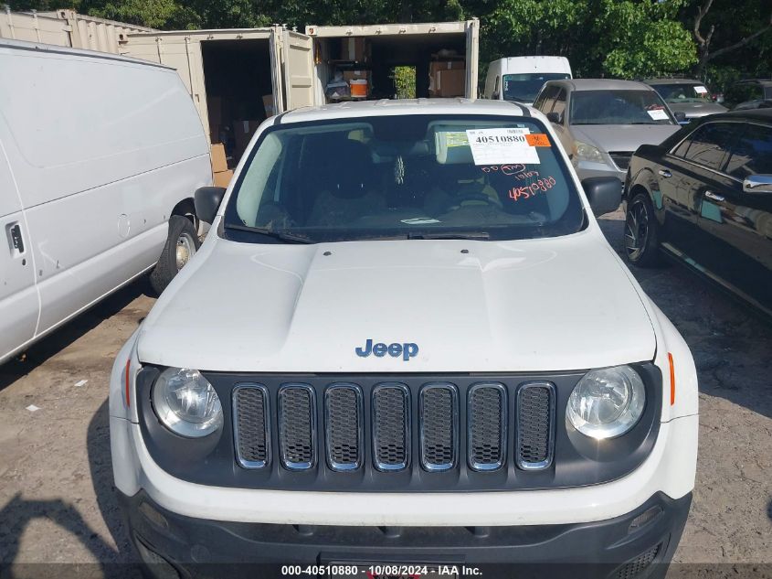 2016 Jeep Renegade Sport VIN: ZACCJAAT8GPD42020 Lot: 40510880