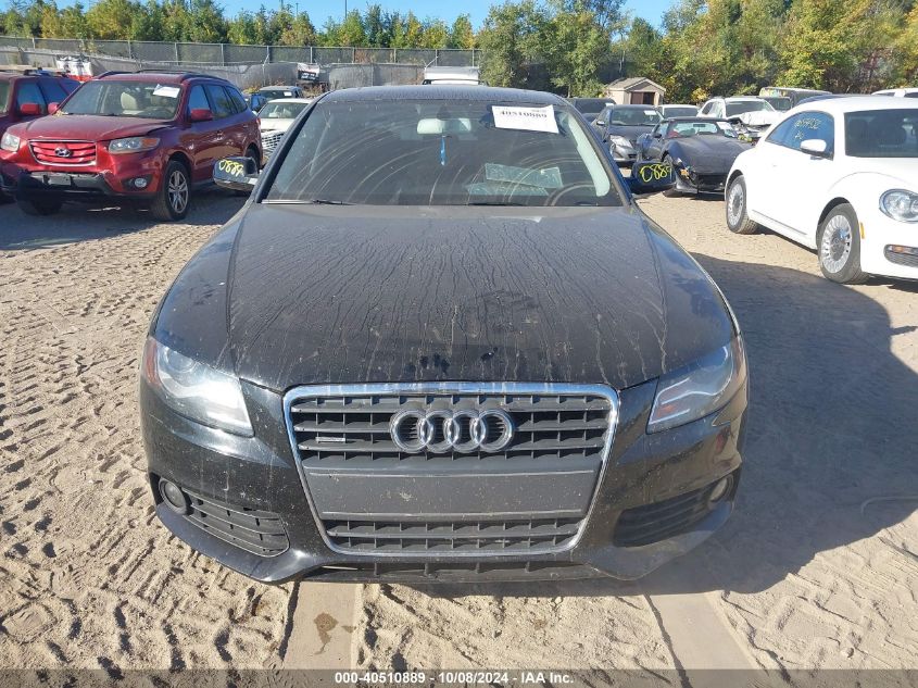 2010 Audi A4 2.0T Premium VIN: WAUFFAFL8AN046094 Lot: 40510889