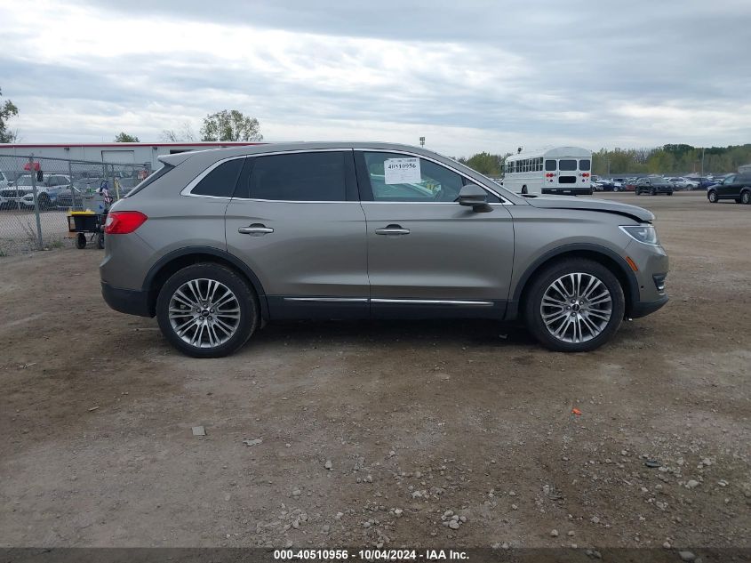 2LMTJ8LR1GBL76170 2016 Lincoln Mkx Reserve