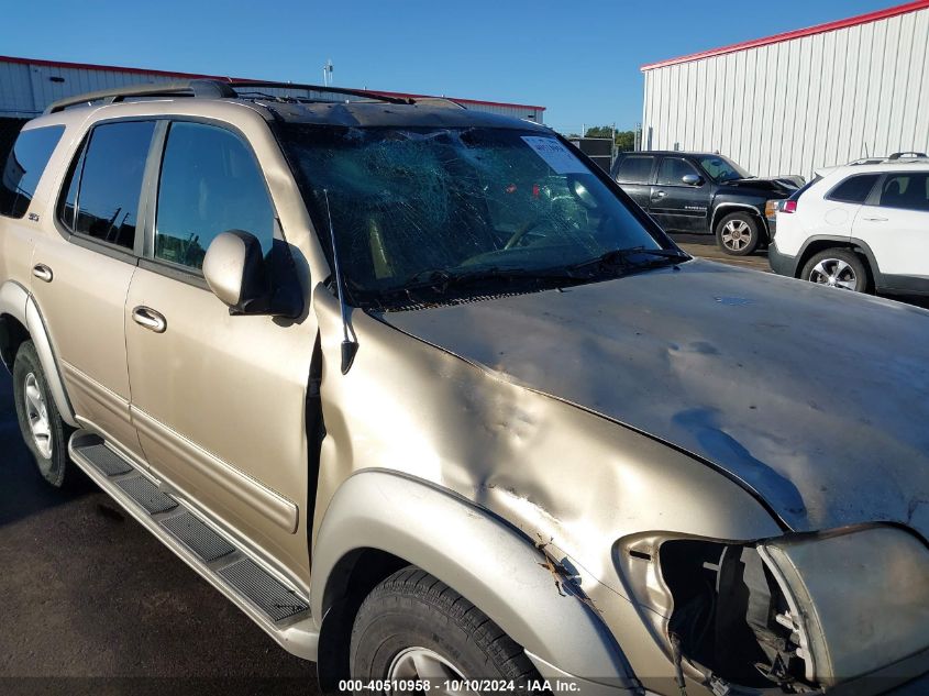 2002 Toyota Sequoia Sr5 V8 VIN: 5TDZT34A12S093260 Lot: 40510958