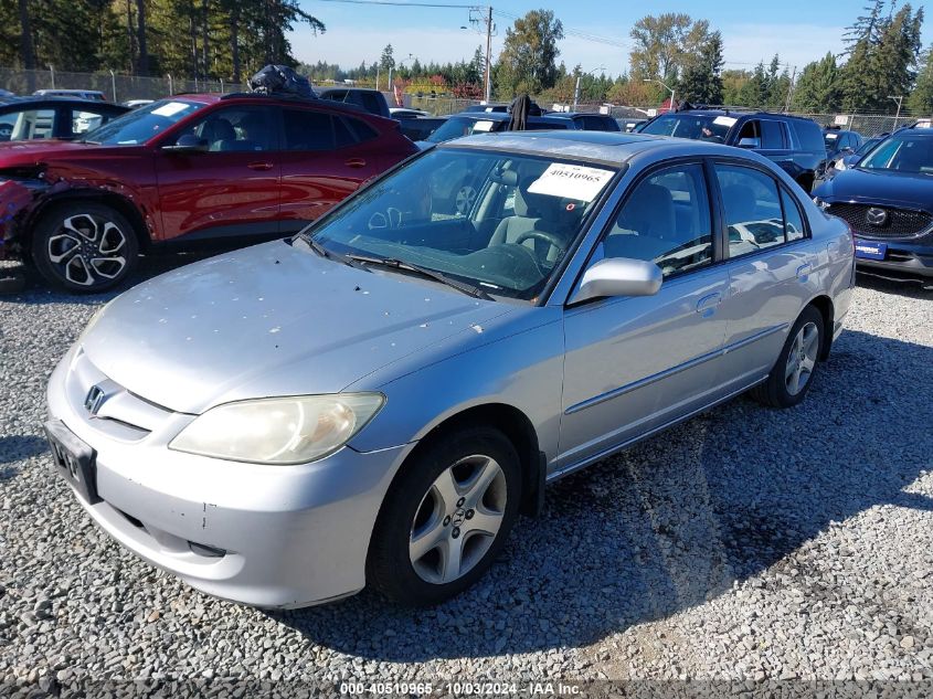 2004 Honda Civic Ex VIN: 2HGES26814H522504 Lot: 40510965