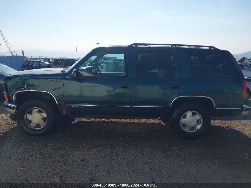 1997 Chevrolet Tahoe Ls VIN: 1GNEK13R2VJ389555 Lot: 40510989