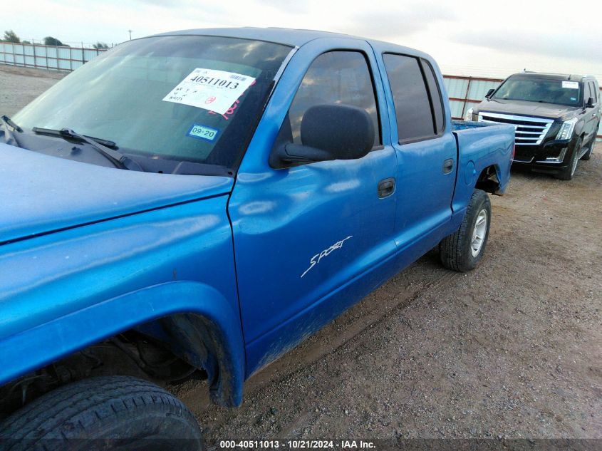 2000 Dodge Dakota Slt/Sport VIN: 1B7HG2AZ6YS727683 Lot: 40511013