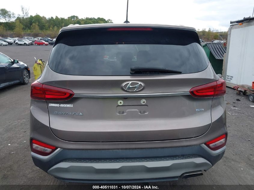 5NMS2CAD9KH117018 2019 Hyundai Santa Fe Se