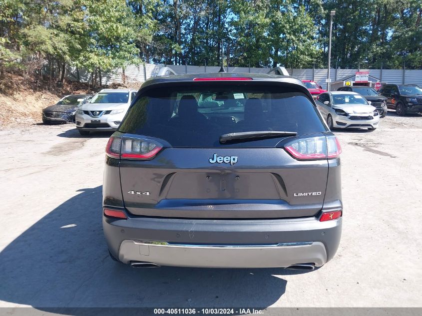 2019 Jeep Cherokee Limited 4X4 VIN: 1C4PJMDX6KD472953 Lot: 40511036