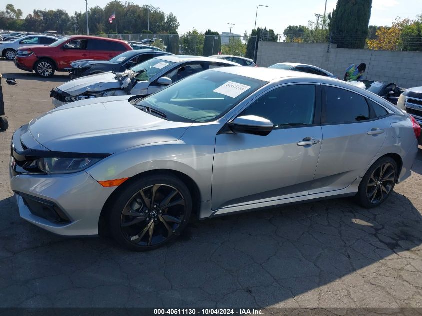 2021 Honda Civic Sport VIN: 2HGFC2F81MH510256 Lot: 40511130