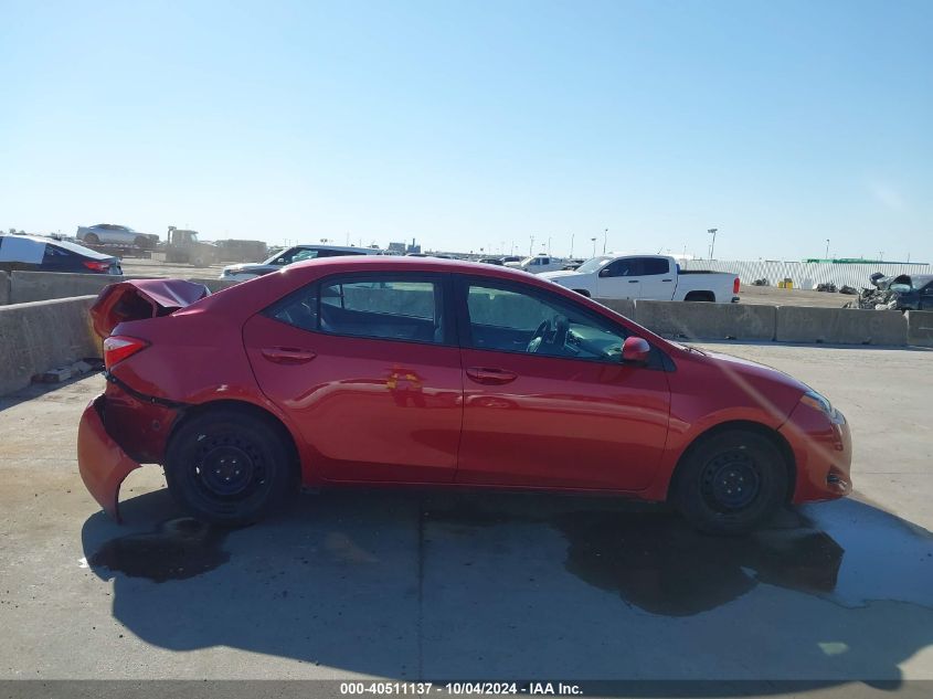 2018 Toyota Corolla Le VIN: 2T1BURHE5JC990734 Lot: 40511137