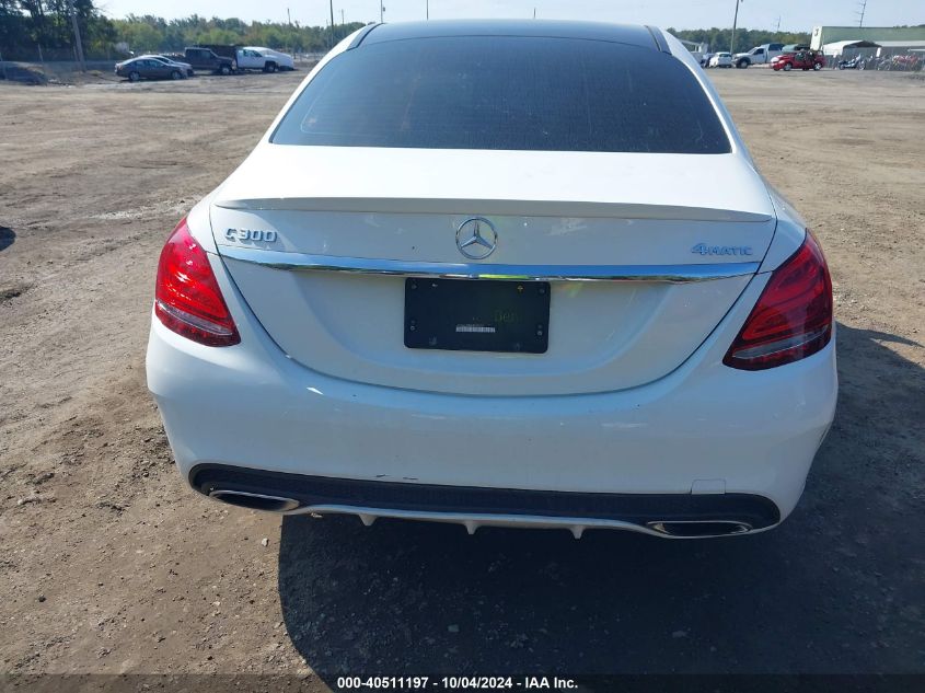 2017 Mercedes-Benz C 300 4Matic/Luxury 4Matic/Sport 4Matic VIN: WDDWF4KBXHR243505 Lot: 40511197