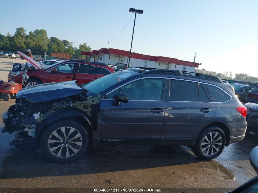 2016 Subaru Outback 3.6R Limited VIN: 4S4BSENC4G3299130 Lot: 40511217